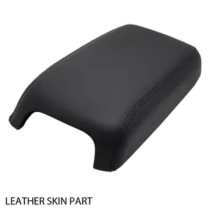 CROSSDESIGN Fit For 11-22 Dodge Charger Leather Console Lid Armrest Replacement Cover Black