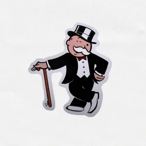 Monopoly Sticker Waterproof Vinyl Decal for Laptop, Water Bottle