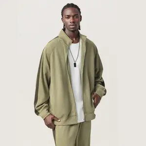 Asian Size Unisex Suede Sports Tracksuit, Eco-friendly & Recyclable Soft Stretchy Activewear, Pearlescent Matte Finish,3-Season Versatile Wear, Comfortable & Skin-friendly, Seamless Transition for Fitness, Casual,& Multi-occasion Outfits