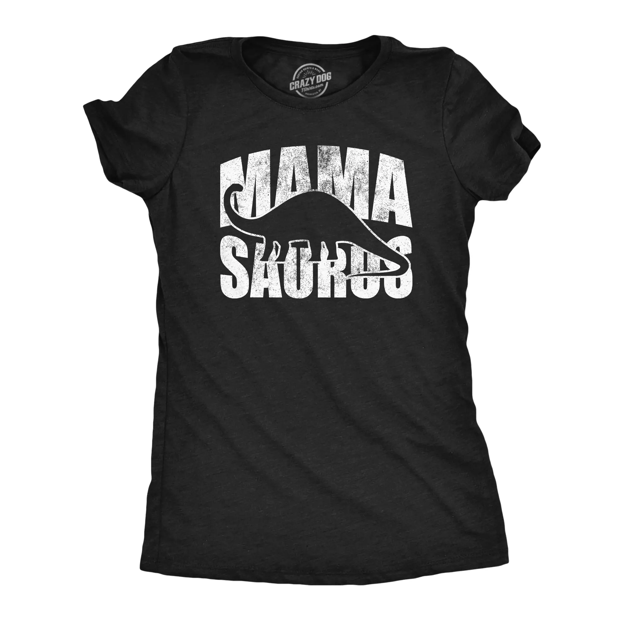 Womens Funny T Shirts Mamasaurus Cute Mothers Day Gift Tee for Moms Funny Womens T Shirts Cute Vintage Fashion Casual Ladies T-Shirt Gift Mother's Day Tops for Women Funny Dinosaur Top Women's Novelty Tees Black -
