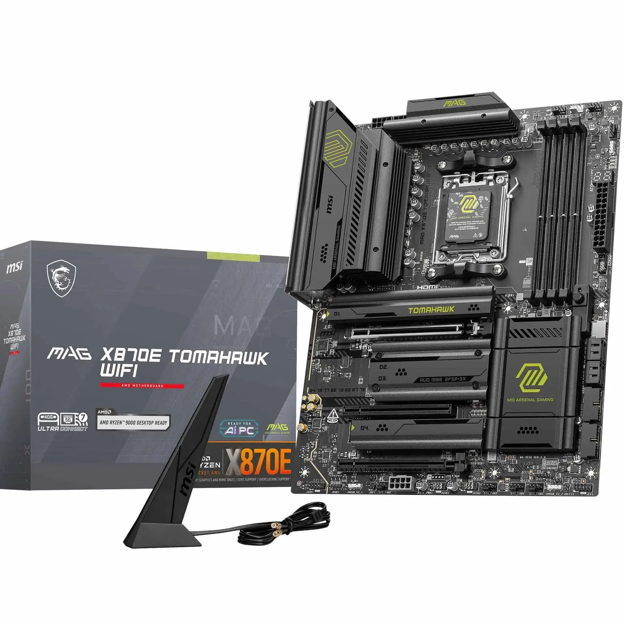 MSI MAG X870E Tomahawk WiFi AM5 DDR5 ATX Desktop Motherboard X870ETMAHAWKWIFI