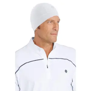 Unisex Aqua Sun Skully Cap | White