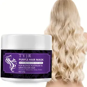 Purple hair mask hydrating and smooth, purple hair color purple gray taro purple fixed color hair mask