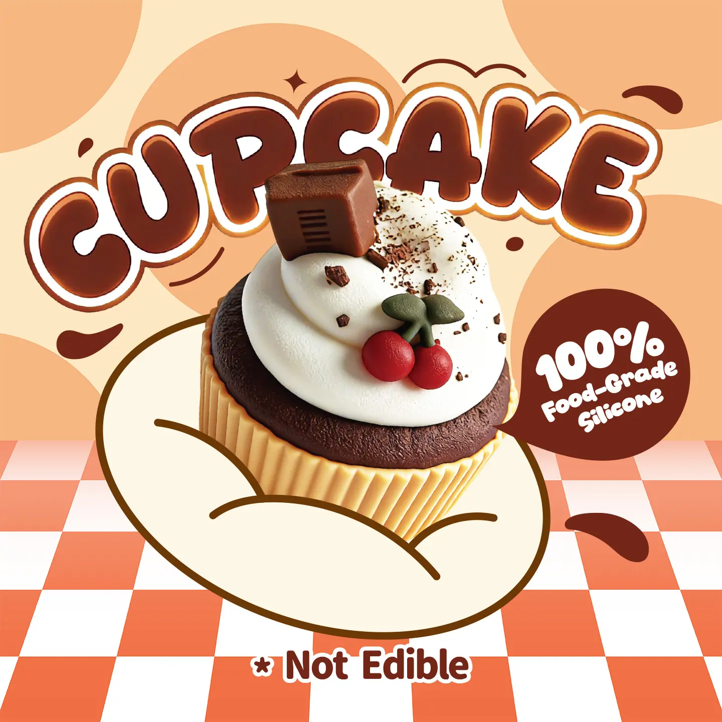 Cupcake Tabasquishy handmade diy Relieve stress Blind Box A019