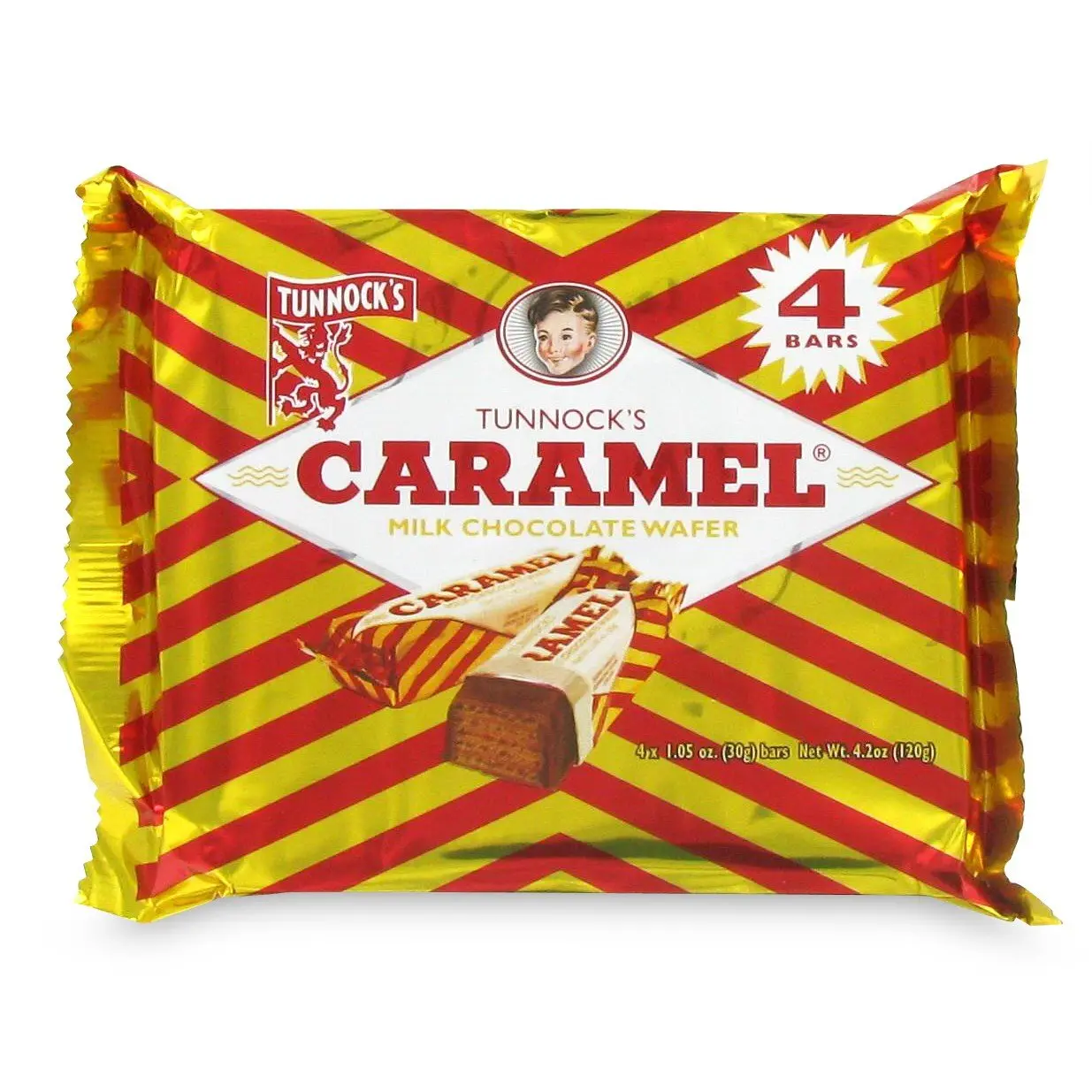 Tunnocks Caramel Wafers (4 Bars) Tunnocks Caramel Wafers (4 Bars)
