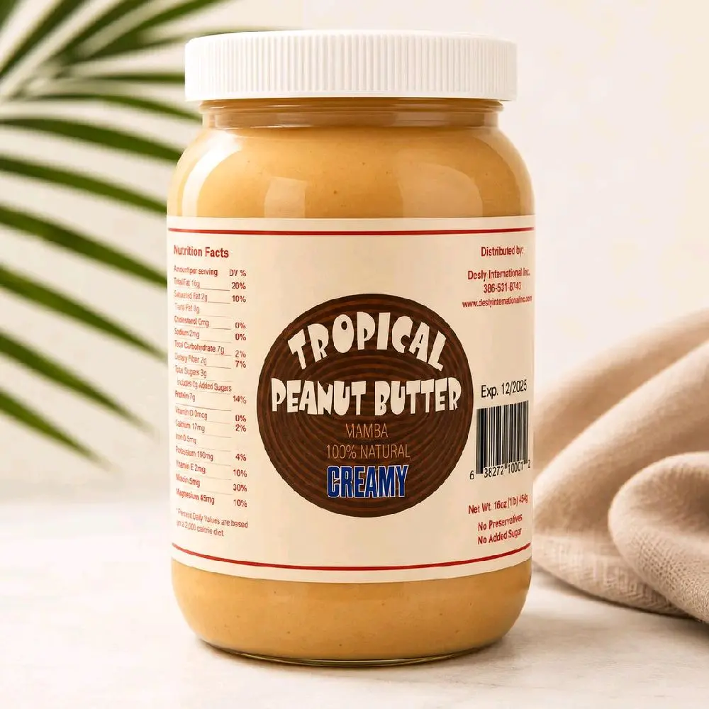 tropical peanut butter/manba haitien 100% naturel
