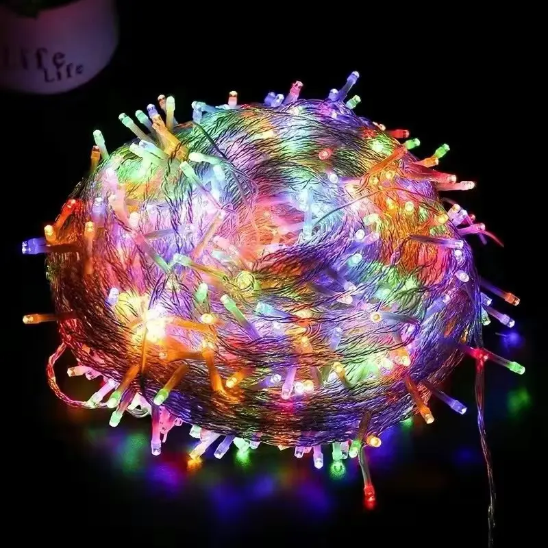 LED Garland String Lights 10m Christmas Tree Wedding Decoration Waterproof Holiday Fairy Light Indoor Outdoor 110V US Plug Lamp