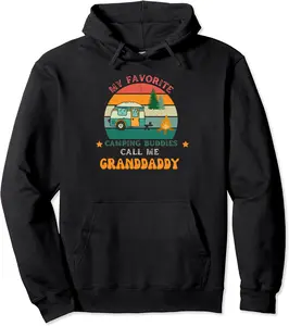 Funny Camping Granddaddy, Granddaddy Camping Buddy Pullover Hoodie - Keithhodges Shop 72B0B84962K2