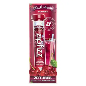 Zipfizz Energy Drink Mix, Black Cherry, 20 Tubes, 0.39 oz (11 g) Each