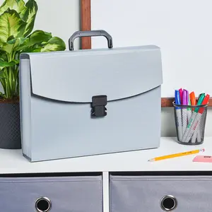 Gray Color Expanding File Folder with 26 Pockets - Letter Size