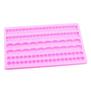 Silicone Cake Decorating Mold, Multi Grid Lace Chain Fondant Mold, Baking Mold for Cake Decorating Sugarcraft Mould Pastry Pies Chocolate Toppers