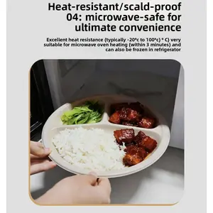 Rice Husk Disposable Tableware Food Grade Plates Vegetables Household Plates Plates Plates Disposable Plates