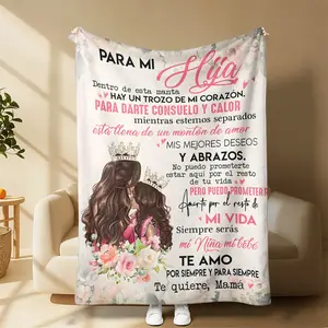 Countdown Sale! A Piece of My Heart Throw Blanket,Heartfelt Love Letter Blanket for Daughter,Soft Warm Cozy Sentimental Keepsake Blanket, Eternal Mom Love Memory Blanket,Perfect Birthday Holiday Gift,Comfortable Blanket for Bedroom Home Daily Snuggle Use