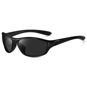 Polarized Sports Sunglasses For Men Women Cycling Driving Fishing Apparel UV400 Protection Spring Hinge Goggles Wrap Around Mirror Lenses Sun Glasses Polarize Summer Outdoor Accessories Shades