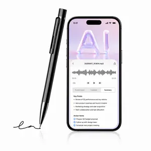 32GB Pen-Type AI Voice Recorder with Bluetooth, Audio Recording, App Control, Note-Taking, Transcription, Summary, Multi-Language Support, No Software Payment Required