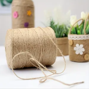 230m Jute Yarn Rope, Durable and Flexible Hemp String, Ideal for DIY Crafts, Art, Gift Wrapping, Holiday Decor, Home Decoration, Gardening