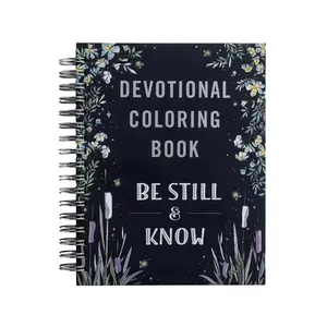 Spiritual Coloring Book Spiral Bound, Slow Down, Rest & Reflect, Soulful Illustrations, Inspirational Messages, Relaxing Activity, Doodle Books