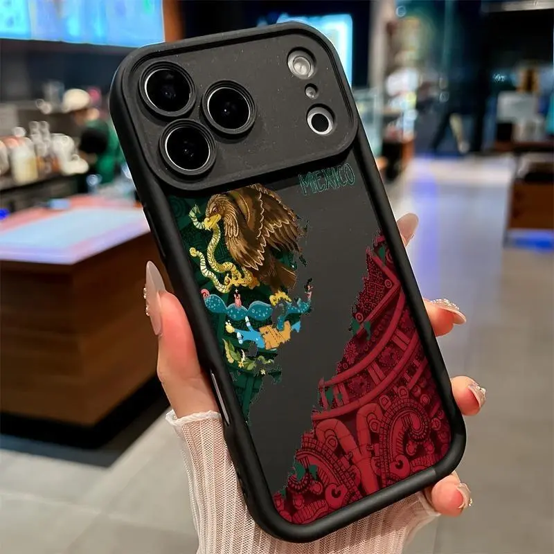 Bald Eagle Wildlife Pattern Phone Case, Matte TPU Shockproof Cover for iPhone 11-16 Series, Rugged Durable Gift for Men Boys