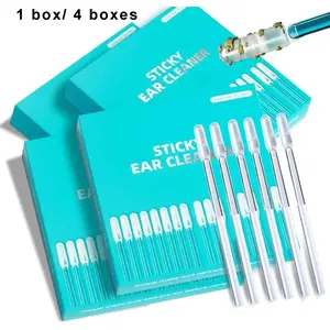 Earwax Removal Tool Set, Earwax Remover, Small Size 24/96 Pieces Sticky Ear Cleaning Stick, Safe for Adults and Children, Reusable Ear Cleaners, Ear Cleaner Sticky Pick
