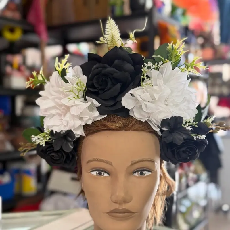 Beautiful Vibrant Catrina Headband for Dia de los Muertos