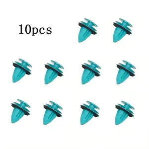 10pcs Green Nylon Retaining Clip for Toyota Bumper Door Buckle Car Interior Accessories Auto Vehicle Retainer Fastener Rivet