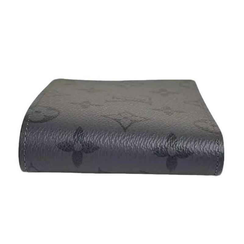 Pre-owned Louis Vuitton Leather Small Leather Goods Monogram Canvas Navy Wallet with Classic Logo Design and Durable Canvas Material