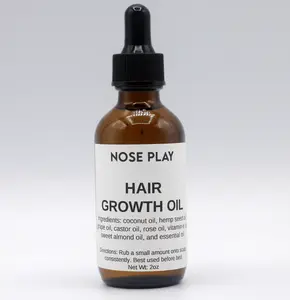 Hair Growth Oil | Made with Natural Oils | NOSE PLAY | 2oz Bottle