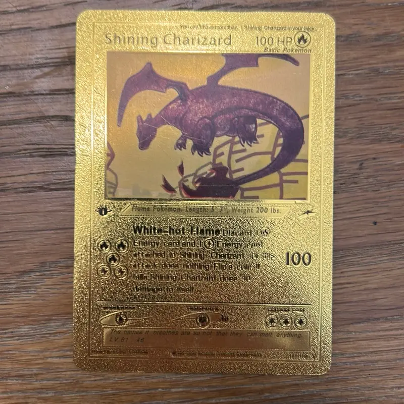 Shining Charizard Golden Card - TikTok Shop