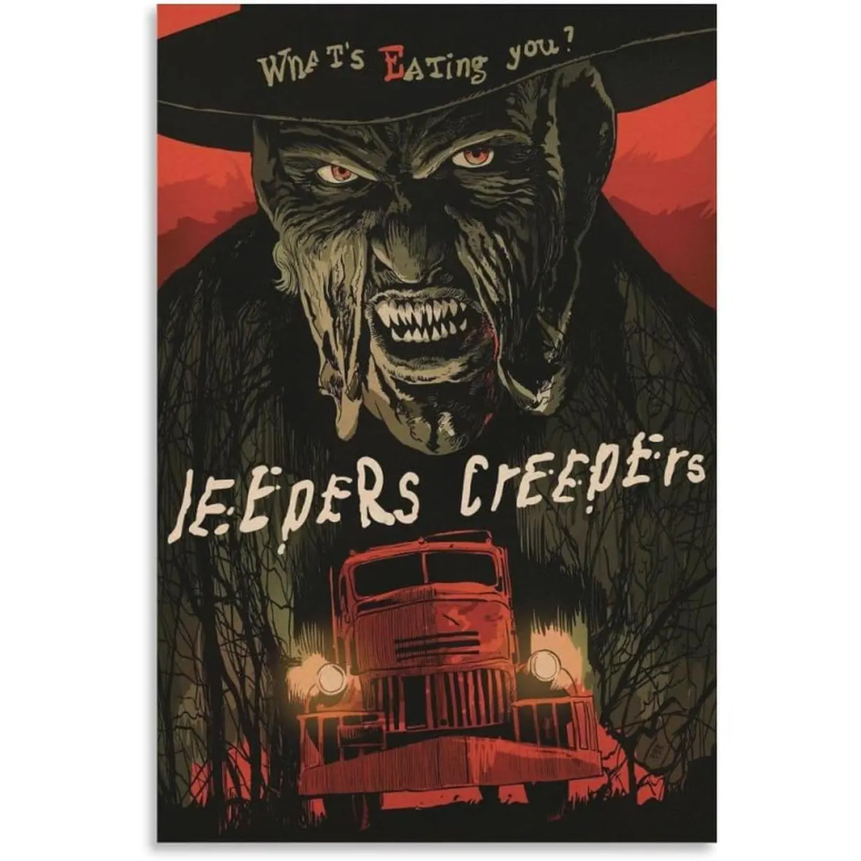 Jeepers Creepers Movie Poster Art Poster Canvas Painting Decor Wall Print Photo Gifts Home Modern Decorative Posters