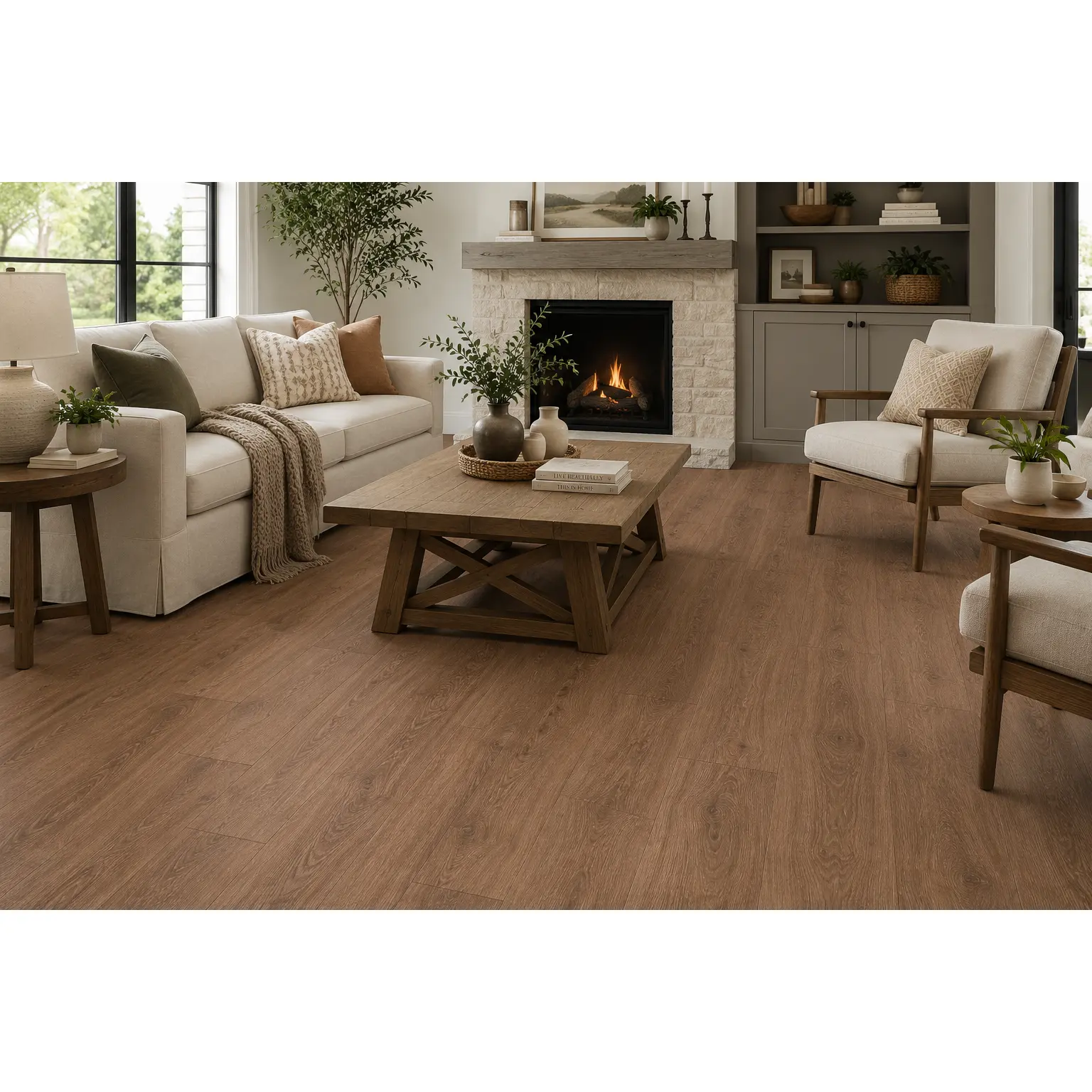Muchsee Caledonia Luxury Vinyl Plank Flooring - Muslin 373 | 6" x 36" | Spotlight Savings
