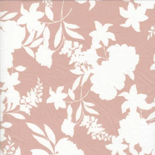 DTY Floral Print Polyester-Spandex Blend Fabric, 190 GSM, 58-60 in Width, Dressmaking & Fashion Accessories Craft Material