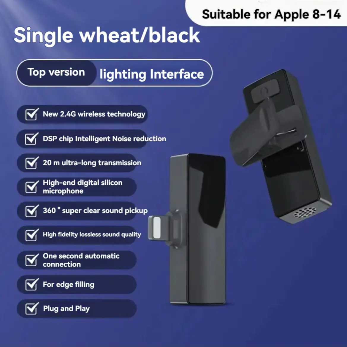 1 for ios【Black】