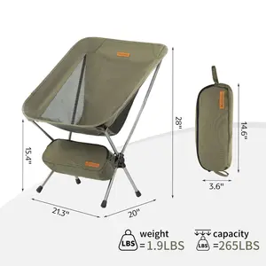 Naturehike Ultralight Camping Chair YL08/09 for Outdoor Hiking & Travel – 2.12 lbs Lightweight,Portable & Foldable with Anti-Sinking Feet camp camping accessories dealsforyoudays