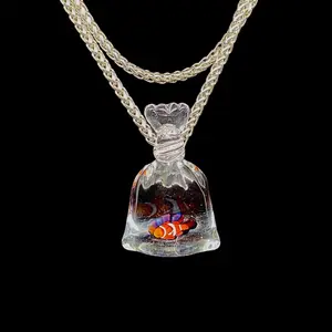 Bagged dead clown fish pendant