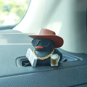 Luxury Duck Design Car Decor, Essential Dashboard Accessory for Cars and Motorcycles, Stylish Interior Accent, Durable Automotive Ornament