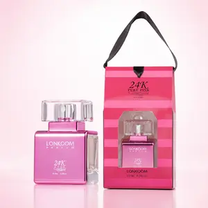 24K Pink Mini Perfume for Women 10ml, Travel Size Eau De Parfum with Apple, Peach & Vanilla, Sweet Fruity Fragrance for Purse, Daily Wear & Gifts