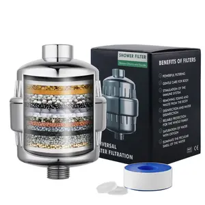 Replacement Cartridge High Output Multi Stage Revitalizing ,Reduces Chemicals Chlorine Restores PH Balance, Glowing Skin, Strong Nails Shimmering Hair. 1-Pack