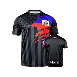 USA & Haiti Flag Mix Soccer Jersey New 2026, Haiti Jersey Soccer, Jersey De Haiti For Men Women,Gift for Him