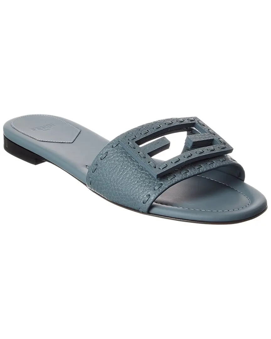 FENDI FF Baguette Leather Sandal