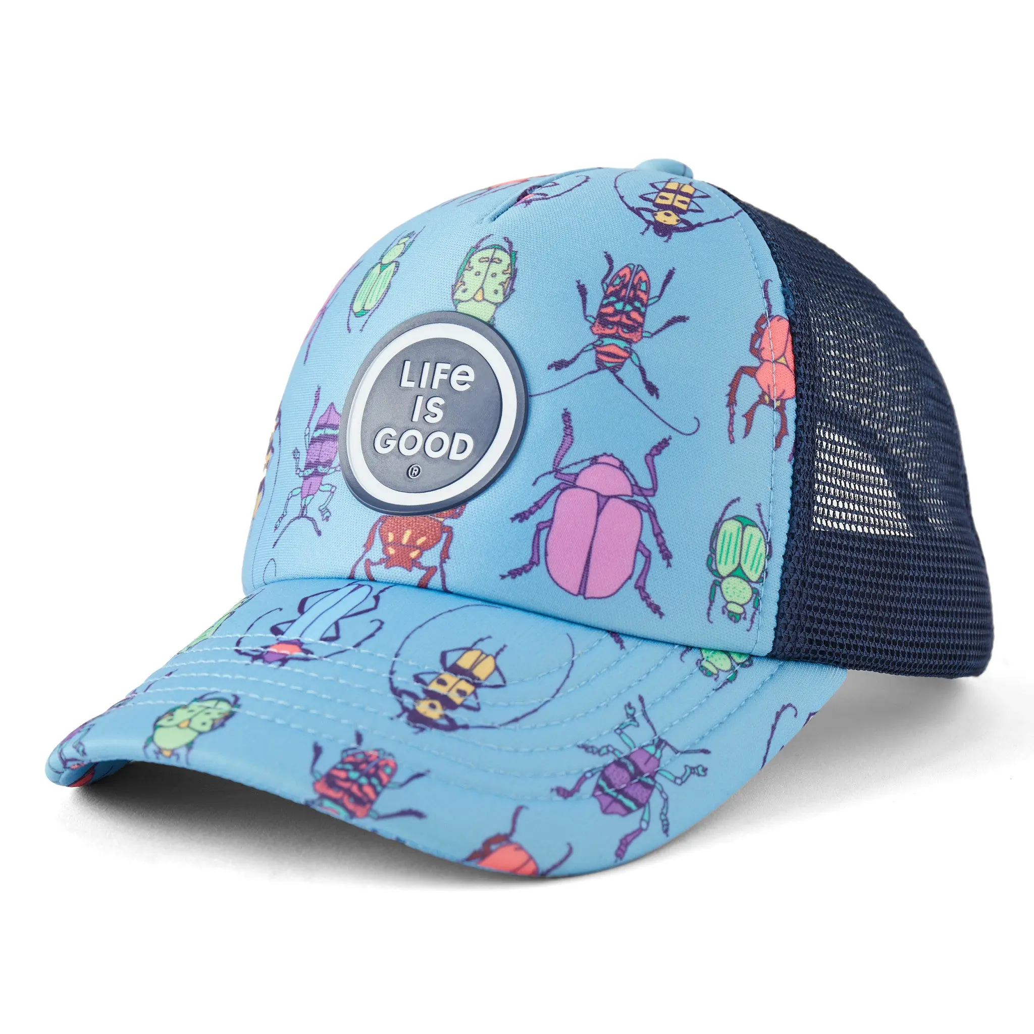 Adult Unisex Grid Bug Pattern Trucker Hat
