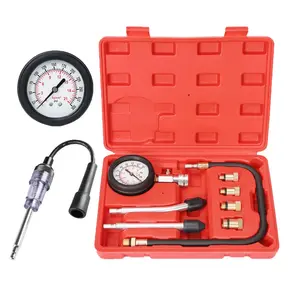 Automotive Compression Tester Kit with Spark Plug Tester,Compression Tester Petrol 0-20 Bar & 0-300 psi,  Compression Tester for Engine Compression Test Measure  M10 M12 M14 M18
