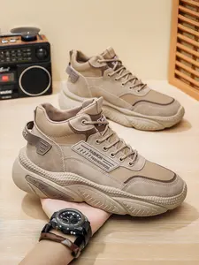 Breathable High-Top Sneakers for Men | Fall Running & Casual Shoes | Platform Athletic Wear