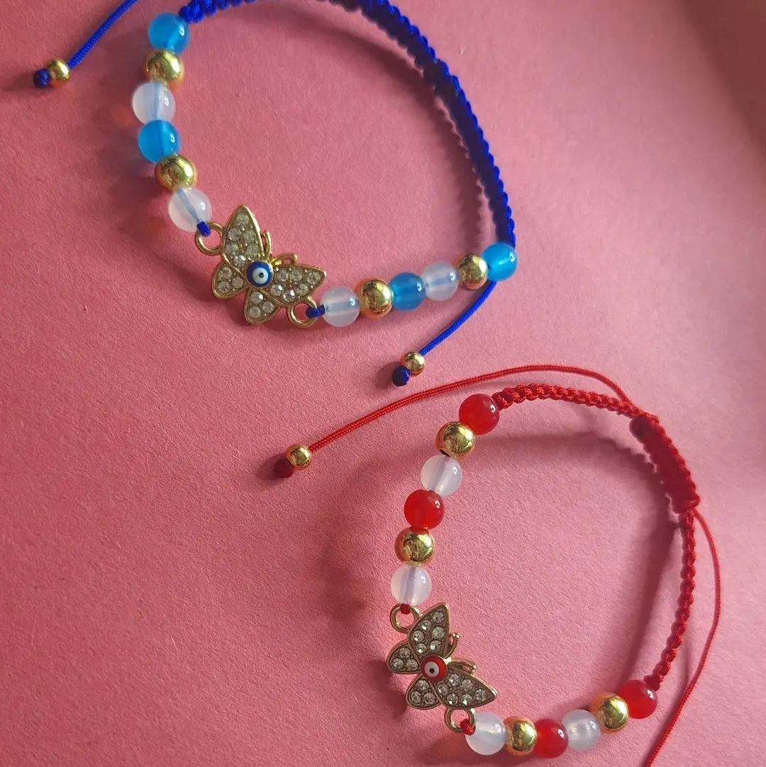 Evil Eye Butterfly Friendship Bracelets