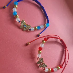Evil Eye Butterfly Friendship Bracelets