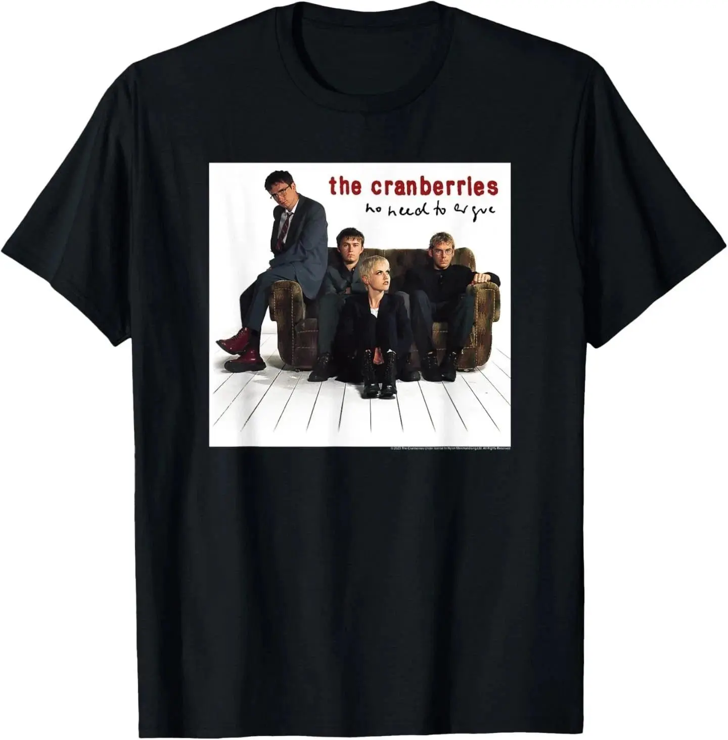 The Cranberries No Need to Argue Album Cover Vintage Band T-Shirt