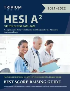 USED-HESI A2 Study Guide 2021-2022: Comprehensive Review with Practice Test Questions for the Admission Assessment Exam by Simon (Paperback)