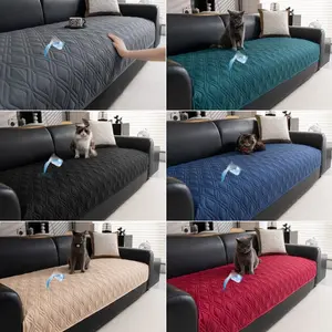 Waterproof Sofa Cushion, Diamond Pattern Thick Anti-Slip, Pet-Proof, Universal Fit, Boho Style, Polyester Fiber