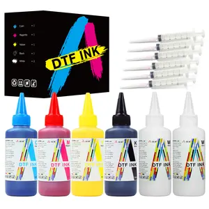 A-SUB DTF Ink 600ML Beginner Set (100ml x 6) in CMYK Wh