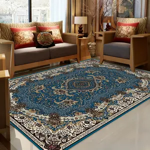 Retro Persian Carpet Bohemian Living Room Area Rug Ethnic Style Carpet Water Absorbent Homestay Hotel Non-Shedding Living Room Bedroom Accent Rug Cute Aesthetic Stuff Home Decor Room Decor