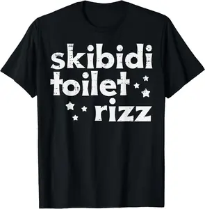 Skibidi Toilet Rizz Funny Saying Meme Boys Men Women TShirt 45759 2537